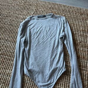grey bodysuit
